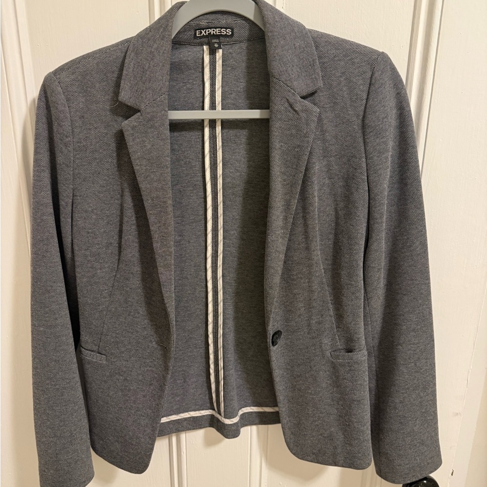 Express Women's Charcoal Blazer